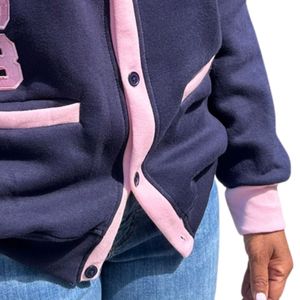 Embroidered Fleece <b>Cardigan</b> Soft Warm Button Front Long Sleeve Casual Winter Fashion Apparel Everyday Wear - Product Image 4