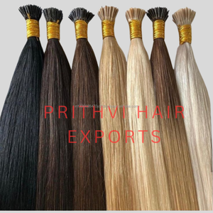ผมต่อแบบถาวรผมสีบลอนด์ปลายแหลมรูปตัวยูผสมสีเงิน - Product Image 1