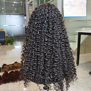 Perruques sans colle bouclées birmanes en cheveux humains, perruque frontale en dentelle avec pointes bouclées en spirale, prête à porter, pour femmes - Product Image 2