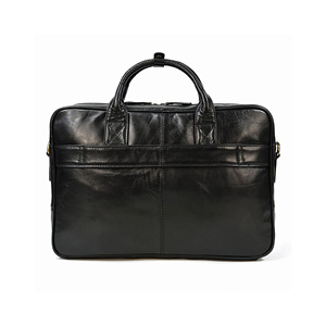 Porte-documents en cuir Crazy Horse rétro pour hommes, sac d'affaires multi-poches pour ordinateur portable, sac à main de bureau personnalisé - Product Image 6