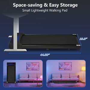 Tapis Roulant da Casa e Ufficio 2.5HP, Velocità 0.6-4MPH, Capacità 300LBS, per Camminare e Correre - Product Image 5