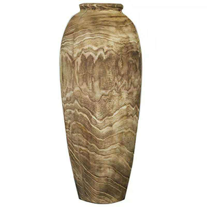 Jarrón de Madera Maciza Ligero, Grande, para Piso, Clásico, Simple, para Flores Secas, Decoración para Sala de Estar o Cafetería, por MULTI CRAFT - Product Image 6