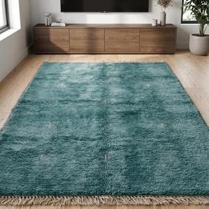 Alfombra de Lana Hecha a Mano de Lujo, Alfombra Clásica con Acentos Florales para Sala de Estar, Dormitorio y Decoración del Hogar - Product Image 4