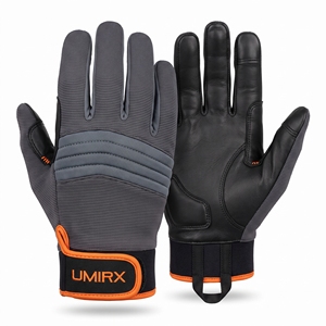 UMIRX Custom Logo Tactical <b>Gloves</b> Goatskin Leather Palm Full Finger Breathable Training Outdoor <b>Climbing</b> <b>Gloves</b> OEM - Product Image 1