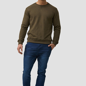 เสื้อสเวตเชิ้ตคอกลมทรงพอดีตัว รุ่นพรีเมียม เบสิค คอลเลคชั่นลำลอง - Product Image 1