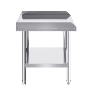 Tavolo da Lavoro in Acciaio Inossidabile Resistente 24 X 28 X 26 Pollici con Alzatina su 3 Lati, Banco da Lavoro Commerciale in Acciaio per Cucina - Product Image 6