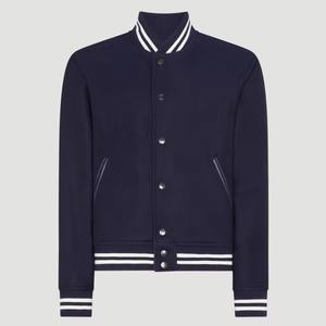 Chaqueta Varsity Personalizada Premium con Recubrimiento Formal, Cuerpo de Lana, Estilo Universitario de Béisbol, Impermeable y Resistente al Viento, OEM - Product Image 2