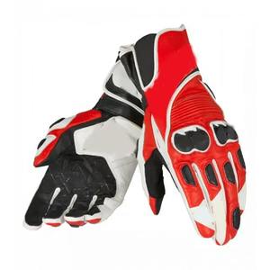 Guantes de Motocicleta de Cuero de Alta Calidad, Unisex, Servicio OEM, Antideslizantes, Guantes de Carreras, Diseño de Logotipo Personalizado - Product Image 1
