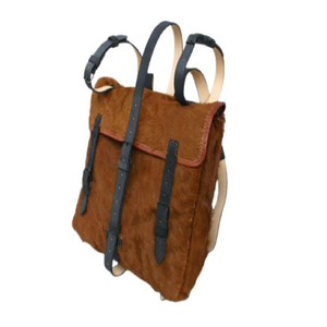 Sac à dos de chasse en cuir de vachette vintage, reproduction historique pour reconstitution historique, sac à dos français napoléonien du XIXe siècle - Product Image 4