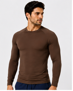 Nouvelle Arrivée - Sous-Blouse Médicale Homme à Manches Longues Respirante Séchage Rapide Coupe Ajustée Col Rond pour Hôpital - Product Image 2