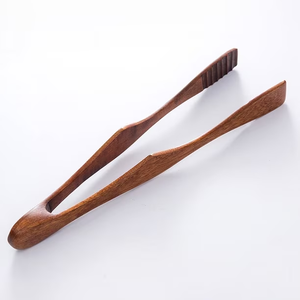 Wood Ice Cube <b>Tong</b> Salad Serving <b>Wooden</b> Food <b>Tongs</b> Premium Quality Reusable <b>Wooden</b> Bar Used - Product Image 1