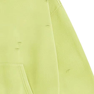 High Quality <b>Men</b> Vintage Wash Hoodie Oversized Drop Shoulder Distressed Streetwear OEM ODM Supplier - Product Image 3
