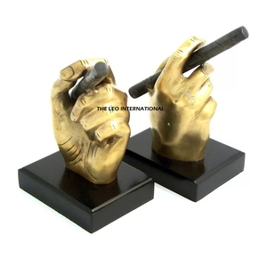 Sujetalibros Metálicos de la Mejor Calidad, Ideales para Mesa y Escritorio, Porta Libros, Sujetalibros de Aluminio Chapado en Oro - Product Image 1