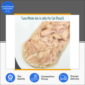 Viande de thon entière en gelée pour chats, qualité garantie, produit phare, alimentation premium pour toutes les races, provenant d'un fournisseur thaïlandais. - Product Image 2