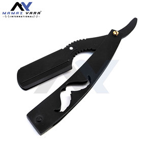 Professional Barber <b>Razor</b> Mustache Handle Straight Shaving <b>Razor</b> <b>Men</b> Classic Salon Quality Beard Shaper Hair Cutting Durable - Product Image 5