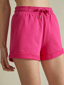 Shorts de Felpa Francesa 100% Algodón Rosa para Mujer, Cómodos, Casuales, Transpirables, de Primera Calidad, para Descansar, Venta al Por Mayor - Product Image 2