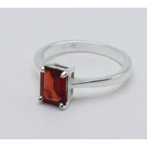 Special Design Red <b>Garnet</b> Bezel Setting 925 Sterling <b>Silver</b> Gemstone <b>Ring</b> Handmade Fine Jewelry for Wedding Gift - Product Image 2