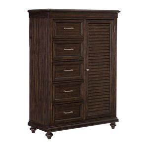 Stile di transizione solido 1pc camera da letto cassetti regolabili mensole legno carbone finitura mobili in legno tradizionale - Product Image 3