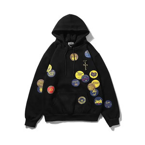 Nouveauté en promotion : Sweat-shirts à capuche pour hommes avec impression en relief, style basique en coton mélangé, respirants et au design unique - Product Image 2