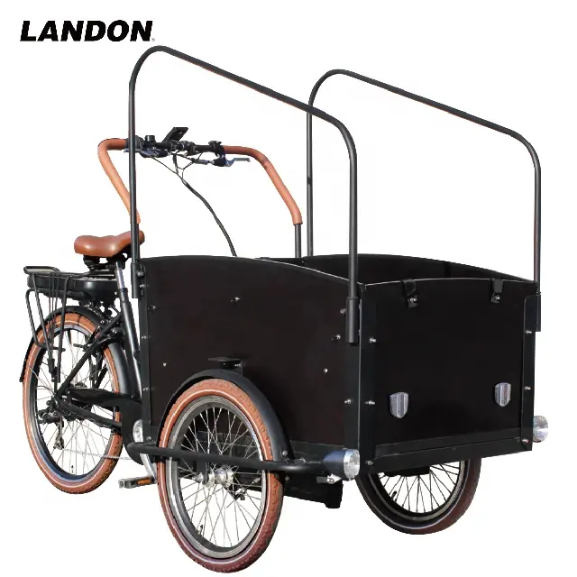 Landon Chống Bán Phá giá hàng hóa điện xe đạp Sản xuất tại Đài Loan, Trung Quốc en15194 bakfiet hàng hóa xe đạp E Cargo xe đạp