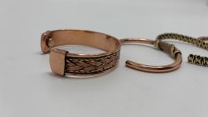 Handcrafted <b>Copper</b> Bangles Adjustable Pure <b>Copper</b> <b>Bracelets</b> for Daily Wear Wellness Fashion and Gifting - Product Image 5
