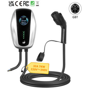Chargeur mural pour véhicule électrique blanc GBT Type 2, portable, nouveau chargeur domestique BYD Wallbox 7kW 32A, station de charge rapide - Product Image 2
