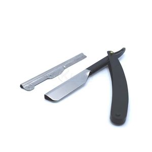 Navaja de Afeitar Recta Ultraligera con Patrón de Fibra de Carbono para Barbería Profesional y Delineado de Precisión - Product Image 3