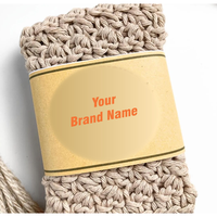 Bandes de protection écologiques en carton, emballage personnalisé avec logo, gaufrage feuille d'or, pelliculage brillant, manchons en papier kraft en vrac