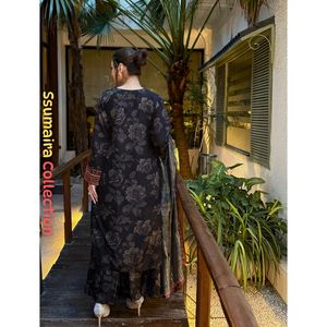 ชุดสัลวาร์ คามีซ คอลเลคชั่นซูมาอิร่า สีมารูน คุณภาพพรีเมียม 3 ชิ้น ชุดสำเร็จรูปปักลายพิมพ์ลายอย่างดี สำหรับงานทางการ อาเยชา บี อีด - Product Image 5