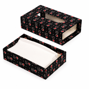 Boîte à mouchoirs en bois artisanal de luxe, imprimée, avec finition en tissu décoratif, porte-serviettes de table - Product Image 2