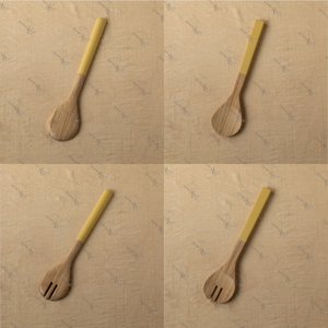 Cucharas de bambú tradicionales elegantes Utensilios de cocina clásicos de 10ml de capacidad para servir platos tradicionales para obsequios - Product Image 5