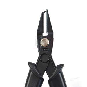 Surgical Grade Stainless Steel <b>Plain</b> Hair Extension Pliers Metal Flat Corner Curved Tips for Install and Remove <b>Tools</b> - Product Image 5