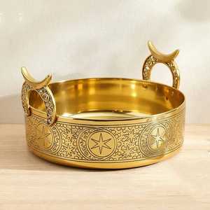 Decorative Floral Metal Bowl Printed Design Serving Bowl Metal Bowl Metal Serving Bowl Floral Metal Bowl for Home & Kitchen - Product Image 2