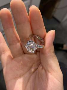 Top Demanded Custom 925 Sterling <b>Silver</b> <b>Emerald</b> Cut Moissanite <b>Ring</b> or Anniversary Gift Use for Bulk Quantity - Product Image 4