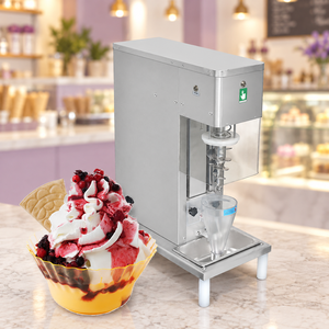 New Automatic Swirl Drill Fruit <b>Ice</b> <b>Cream</b> Frozen Yogurt Mixer Blender <b>Machine</b> 750W Motor 304 Stainless Steel 750ML Cone Capacity - Product Image 1
