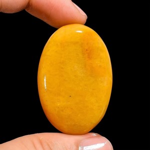 Cabujón de Calcita Amarilla Natural, Forma de Pera Lisa, Ovalado, para Joyería, Certificado IGI, Precio al por Mayor - Product Image 3