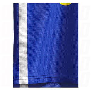 Ensemble d'entraînement de basketball personnalisé pour hommes, maillot et short de basketball bleus de qualité supérieure, respirants et légers - Product Image 4
