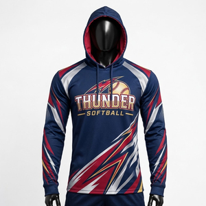 Winter Softball Teamwear Hooded Shirt <b>Short</b> <b>Sleeve</b> Solid Eco-Friendly Custom Logo Team Name Number OEM ODM Premium Quality 2 Pcs - Product Image 1
