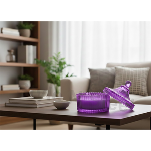 Bougie en pot CASTLE JAR en cire de soja, faite à la main, parfumée pour Noël, Pâques, anniversaire, Saint-Valentin, Halloween, Diwali, fêtes - Product Image 3