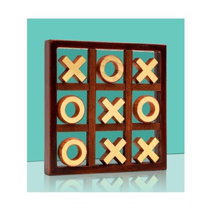 Best Seller Wood Tic Tac Toe XO <b>Table</b> Toy Classical Family Children Wooden Puzzle Board Coffee <b>Table</b> Decor Decorative Party Use - Product Image 4