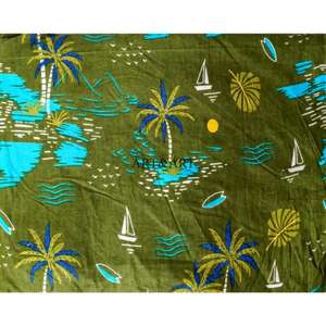 Tissu en coton imprimé à la main multicolore indien, tissu naturel fait main pour la confection de robes et de kurtis - Product Image 4