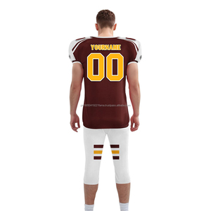 Camiseta de Fútbol Americano Personalizada para Hombre, al por Mayor, Barata, de Alta Calidad, de Secado Rápido, Conjunto de Compresión para Adultos, Uniforme de Club - Product Image 4