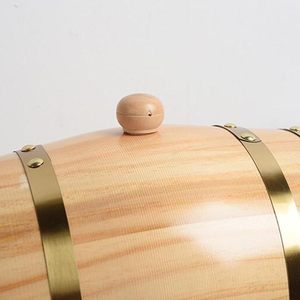 Barril de Madera de Pino Premium para Vino, Barril de Roble Vintage para Añejar Whisky, Dispensador Decorativo de Líquidos para Bar, Hotel, Restaurante, Hogar y Fiestas - Product Image 6