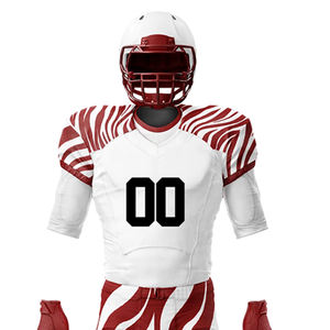 Best Polyester Fabric Men American Football Uniform Top Quality Custom Made American Football Jersey And Shorts Set - Product Image 4