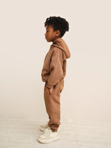 Ensemble de survêtements d'hiver personnalisés en coton biologique 100 % pour enfants, pull à manches longues, pour filles, garçons et bébés - Product Image 2
