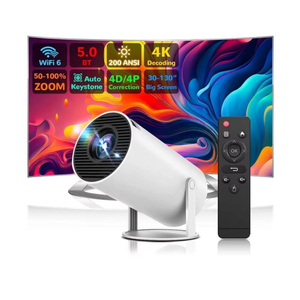Proyector Portátil HY300 para Dormitorio, Montaje en Pared, 720P, 120 Pulgadas, Plástico, Compatible con Internet, Electrónica de Consumo - Product Image 3