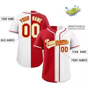Nouveau design 2026 – Maillot de baseball confortable, uniforme sportif, t-shirt de baseball par sublimation, séchage rapide, maillots de baseball vierges et unis - Product Image 6