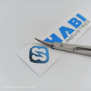 <b>Chrome</b> Polish Embroidery Scissors Custom Threading Shears Straight Sharp Stainless Steel Mini Right-Handed Cuticle Care Children - Product Image 4