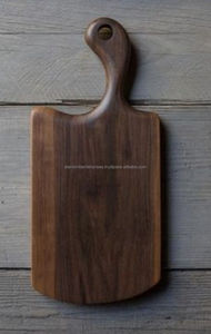Tablas de cortar de madera de acacia para cortar verduras y carne Superficie de corte Tablero de madera maciza Tablero artesanal Cocina rústica - Product Image 2