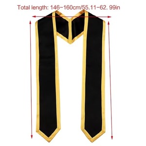 Estola de Graduación de Satén al por Mayor con Bordado para Reconocimiento de Logros Académicos, Uso Escolar - Product Image 2